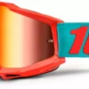 100% Accuri Goggles-Passion Orange-Mirror Red Lens