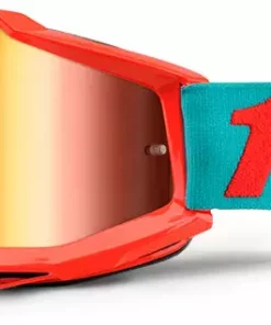 100% Accuri Goggles-Passion Orange-Mirror Red Lens