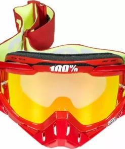 100% Racecraft Goggles-Corvette-Mirrored Red Lens
