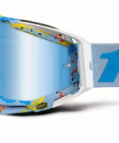 100% Racecraft Goggles-Hyperloop-Mirror Blue Lens