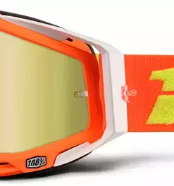 PROTECTIVE GEAR 100% Racecraft Goggles-Razmataz-Mirror Gold Lens