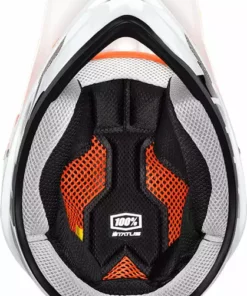 100% Status BMX Race Helmet-DDay White PROTECTIVE GEAR