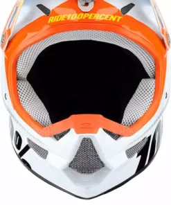 100% Status BMX Race Helmet-DDay White PROTECTIVE GEAR