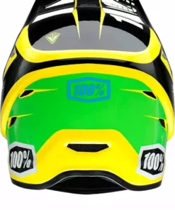 100% Status BMX Race Helmet-DDay Yellow PROTECTIVE GEAR