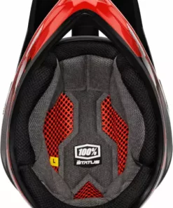 100% Status BMX Race Helmet-Selecta Red