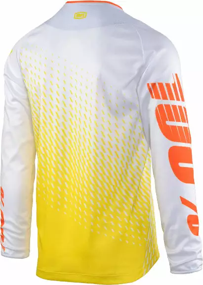 RACE WEAR 100% R-Core Downhill Jersey-Supra White 2 RACE WEAR 100% R-Core Downhill Jersey-Supra White