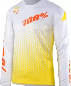 RACE WEAR 100% R-Core Downhill Jersey-Supra White