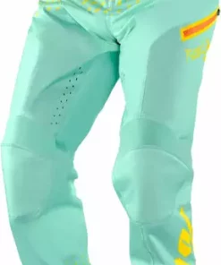 100% R-Core Downhill Pants-Supra Seafoam/Yellow RACE WEAR
