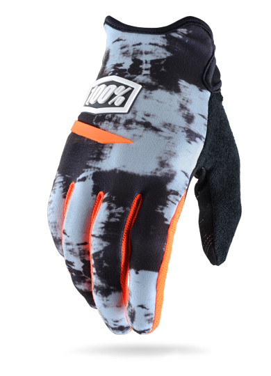 100% Ridecamp Glove - Grey Tiedye 1 100% Ridecamp Glove - Grey Tiedye
