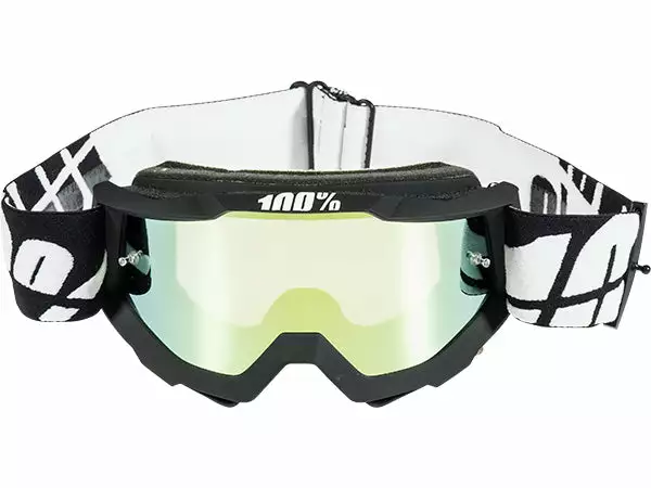 100% Accuri Youth Goggles-Black W/Silver Mirror 2 100% Accuri Youth Goggles-Black W/Silver Mirror
