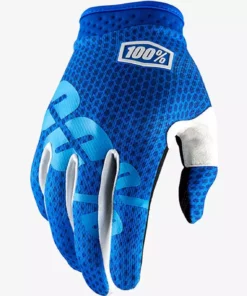 100% ITrack Glove-Blue RACE WEAR