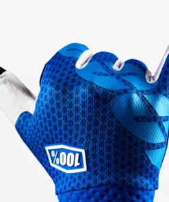 100% ITrack Glove-Blue RACE WEAR