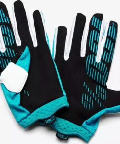 100% ITrack Glove-Teal RACE WEAR