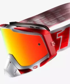 100% Racecraft Goggles-Bilal-Mirror Red Lens PROTECTIVE GEAR