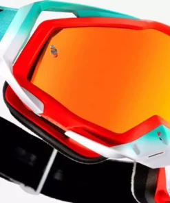 100% Racecraft Goggles-Cubica-Mirror Red Lens PROTECTIVE GEAR
