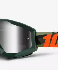 100% Strata Goggles-Huntsitan-Mirror Silver Lens
