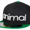 Animal Snapback Hat-Black/White/Green-7 3/4" APPAREL