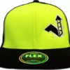 Vert Flatbill Flexfit Hat-Black/Neon Yellow-OSFA APPAREL