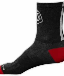 SHOES Troy Lee Wool Performance Crew Socks-Black/Red