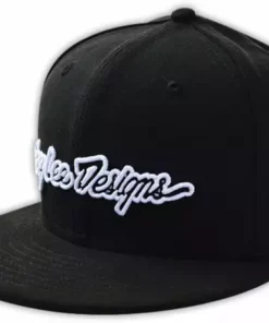 Troy Lee Classic Signature Snapback Hat-Black