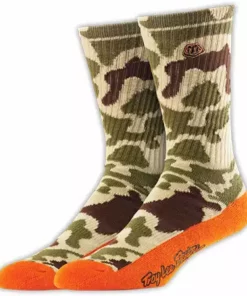 Troy Lee Crew Socks Camo-Orange