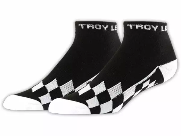 Troy Lee Quarter Crew Socks 3-Pack-Checker-Black 1 Troy Lee Quarter Crew Socks 3-Pack-Checker-Black