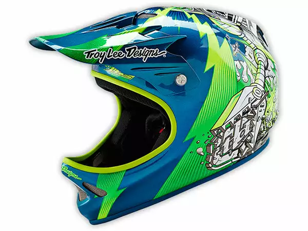 Troy Lee D2 Invade Helmet-Green 1 Troy Lee D2 Invade Helmet-Green