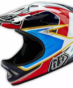 Troy Lee D2 Sonar Helmet-Red/White