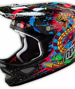 Troy Lee D3 Carbon Helmet-Blacklight Black