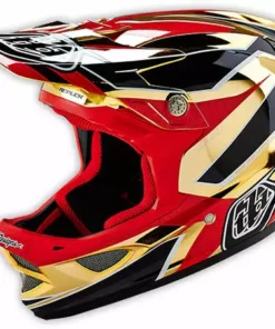 Troy Lee D3 Composite Helmet-Reflex Gold Chrome PROTECTIVE GEAR