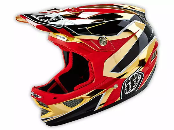 Troy Lee D3 Composite Helmet-Reflex Gold Chrome PROTECTIVE GEAR 1 Troy Lee D3 Composite Helmet-Reflex Gold Chrome PROTECTIVE GEAR