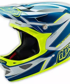 Troy Lee D3 Composite Helmet-Reflex Gray/Yellow PROTECTIVE GEAR