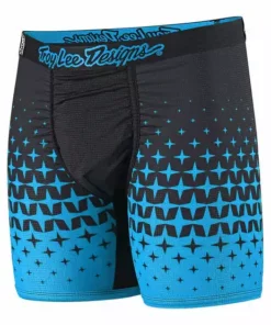 Troy Lee Designs BN3TH Underwear - Megaburst Cyan/ Black APPAREL