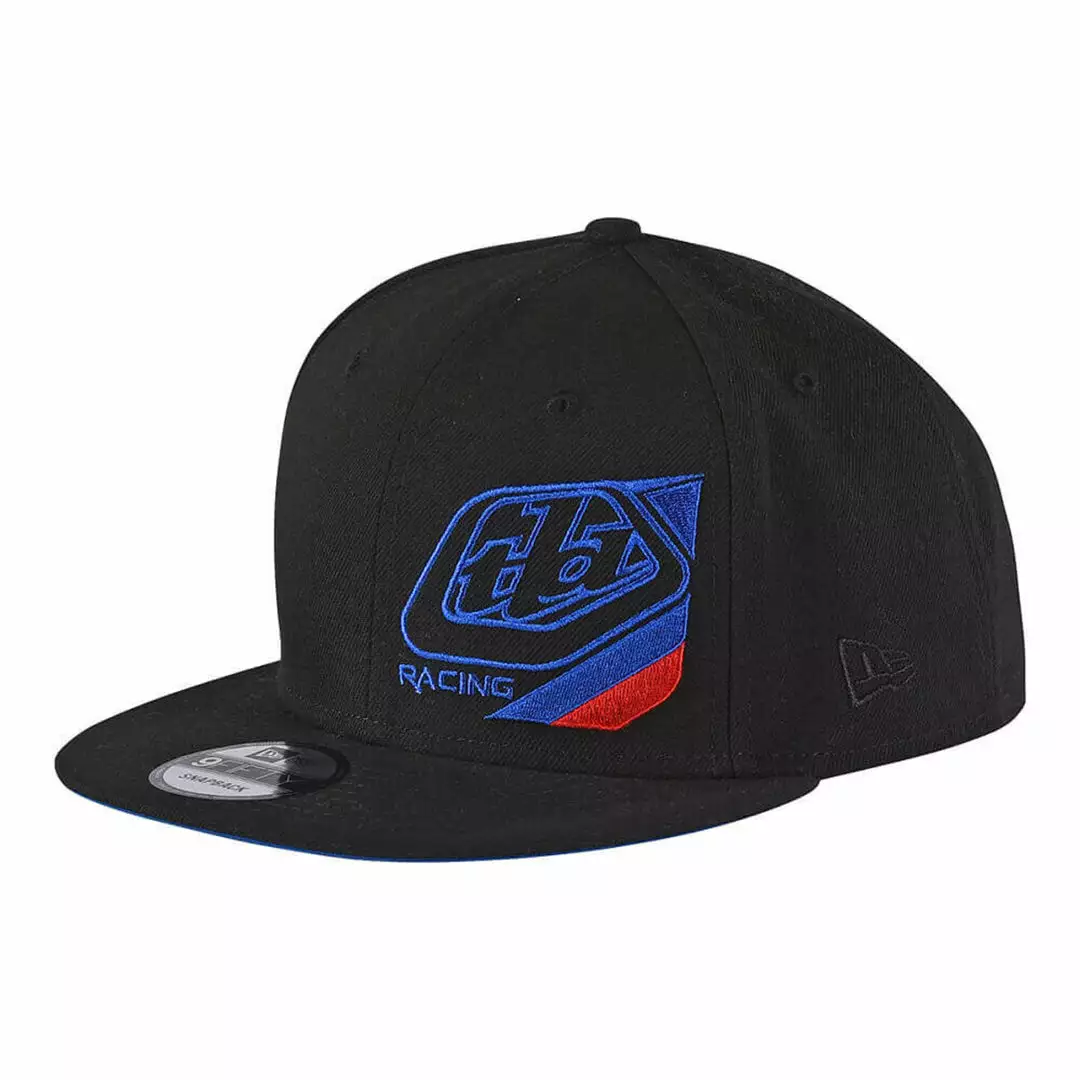 Troy Lee Designs Precision Snapback Hat- Black/Blue 1 Troy Lee Designs Precision Snapback Hat- Black/Blue