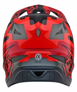 Troy Lee Designs D3 FIberlite Speedcode Helmet-Gray
