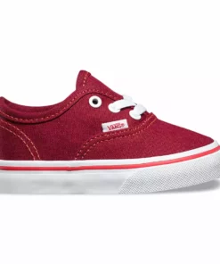 Vans Pop Check Authentic Shoes-Toddler-Rhubarb/Bittersweet