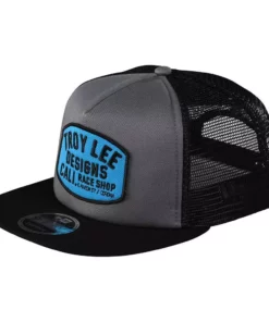 Troy Lee Designs Blockworks Snapback Hat-Graphite/Black