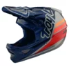 Helmets Troy Lee Designs D3 Fiberlite -Silhouette Navy/Silver