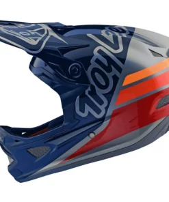 Helmets Troy Lee Designs D3 Fiberlite -Silhouette Navy/Silver