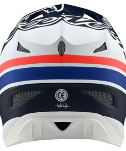 Troy Lee Designs D3 Fiberlite-Silhouette Navy/White