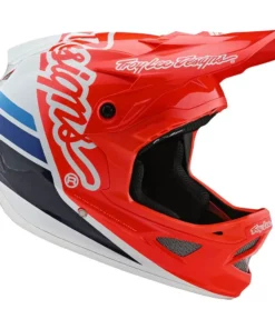 Troy Lee Designs D3 Fiberlite -Silhouette Red/White Helmets