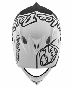 Troy Lee Designs D3 Fiberlite -Silhouette White/Navy Helmets