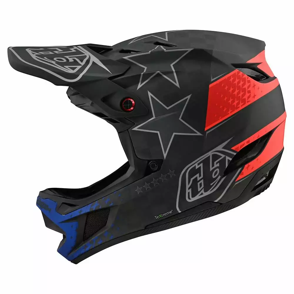 Troy Lee Designs D4 Carbon Freedom 2.0 MIPS Helmet-Black/Red Helmets 2 Troy Lee Designs D4 Carbon Freedom 2.0 MIPS Helmet-Black/Red Helmets