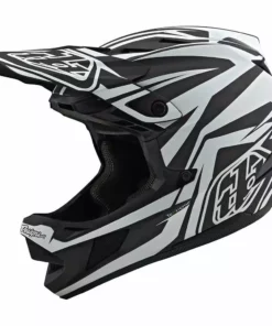 Troy Lee Designs D4 Carbon MIPS Helmet-Slash Black/White