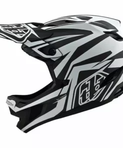 Troy Lee Designs D4 Carbon MIPS Helmet-Slash Black/White