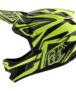 Troy Lee Designs D4 Carbon MIPS Helmet-Slash Black/Yellow