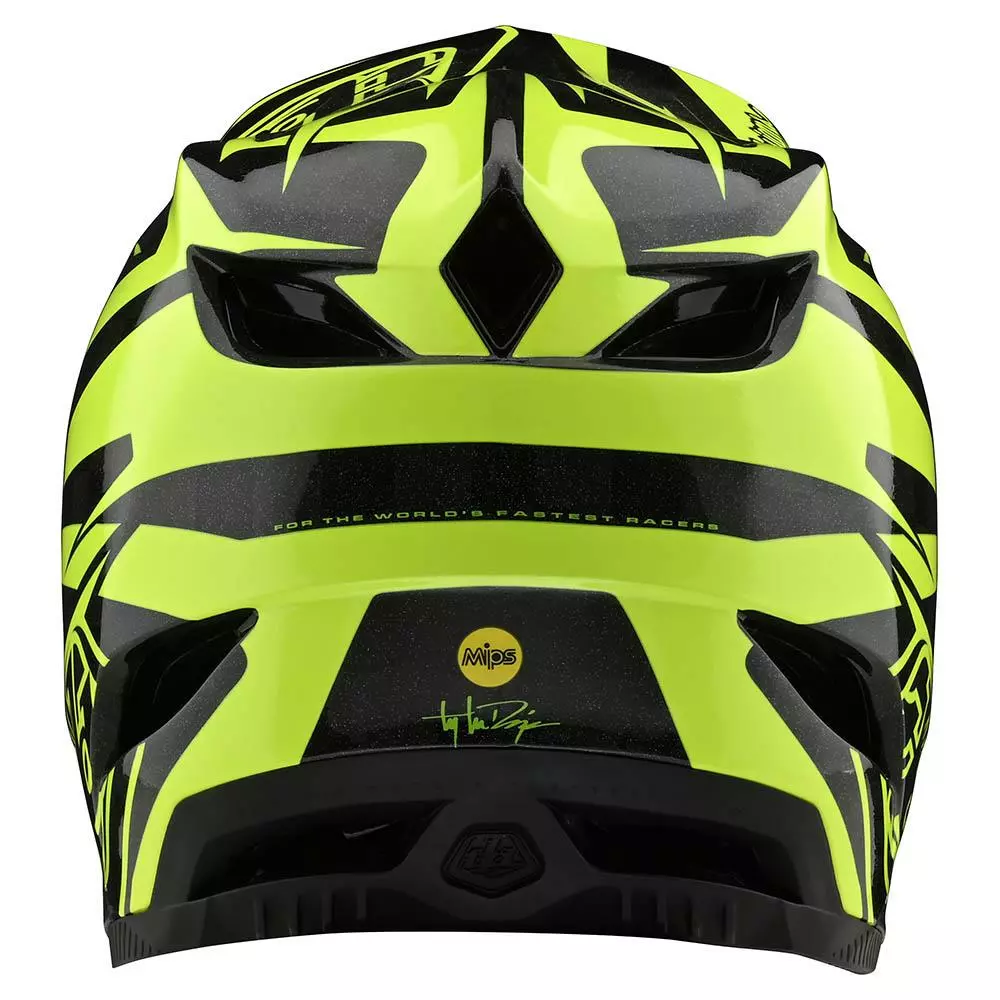 Troy Lee Designs D4 Carbon MIPS Helmet-Slash Black/Yellow 3 Troy Lee Designs D4 Carbon MIPS Helmet-Slash Black/Yellow