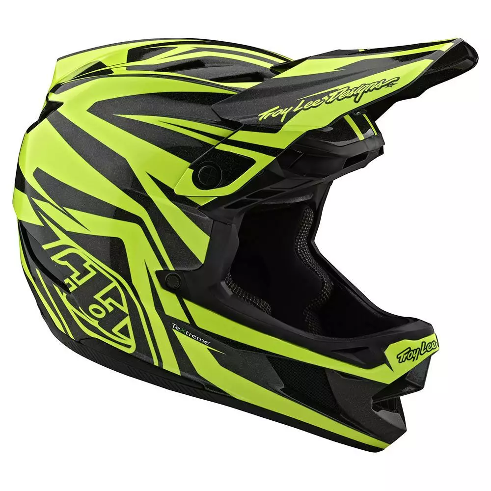 Troy Lee Designs D4 Carbon MIPS Helmet-Slash Black/Yellow 4 Troy Lee Designs D4 Carbon MIPS Helmet-Slash Black/Yellow