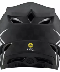 Troy Lee Designs D4 Carbon MIPS Helmet-Stealth Black/Silver Helmets