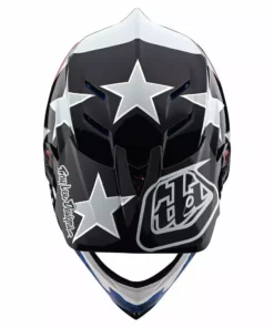 Troy Lee Designs D4 Composite Freedom 2.0 MIPS Helmet-Red/White Helmets